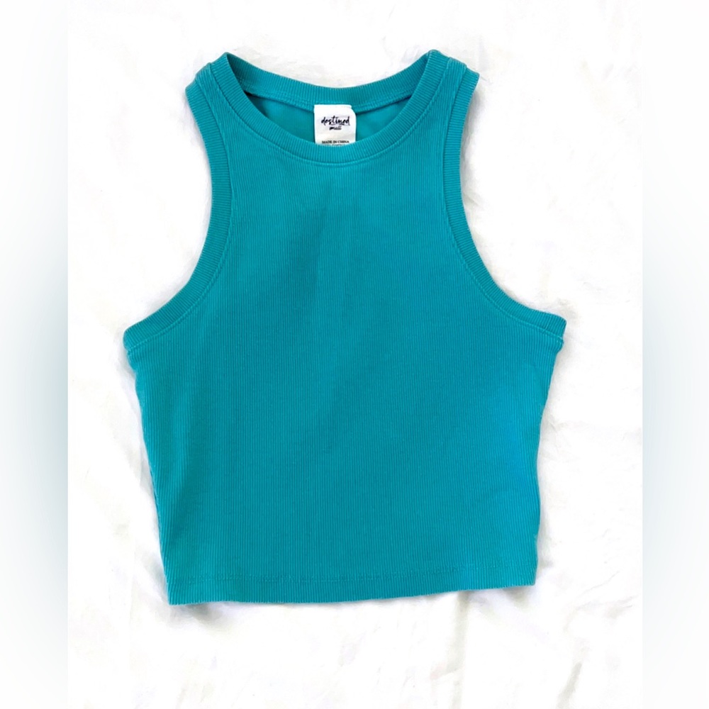 Teal tank top size small